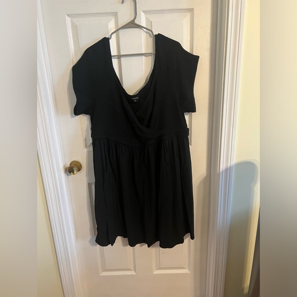 Mini Challis off-shoulder surpluses skater dress size 5 - Picture 8 of 12